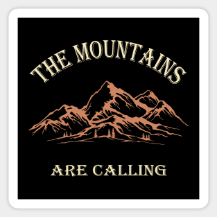 mountains are calling Sticker